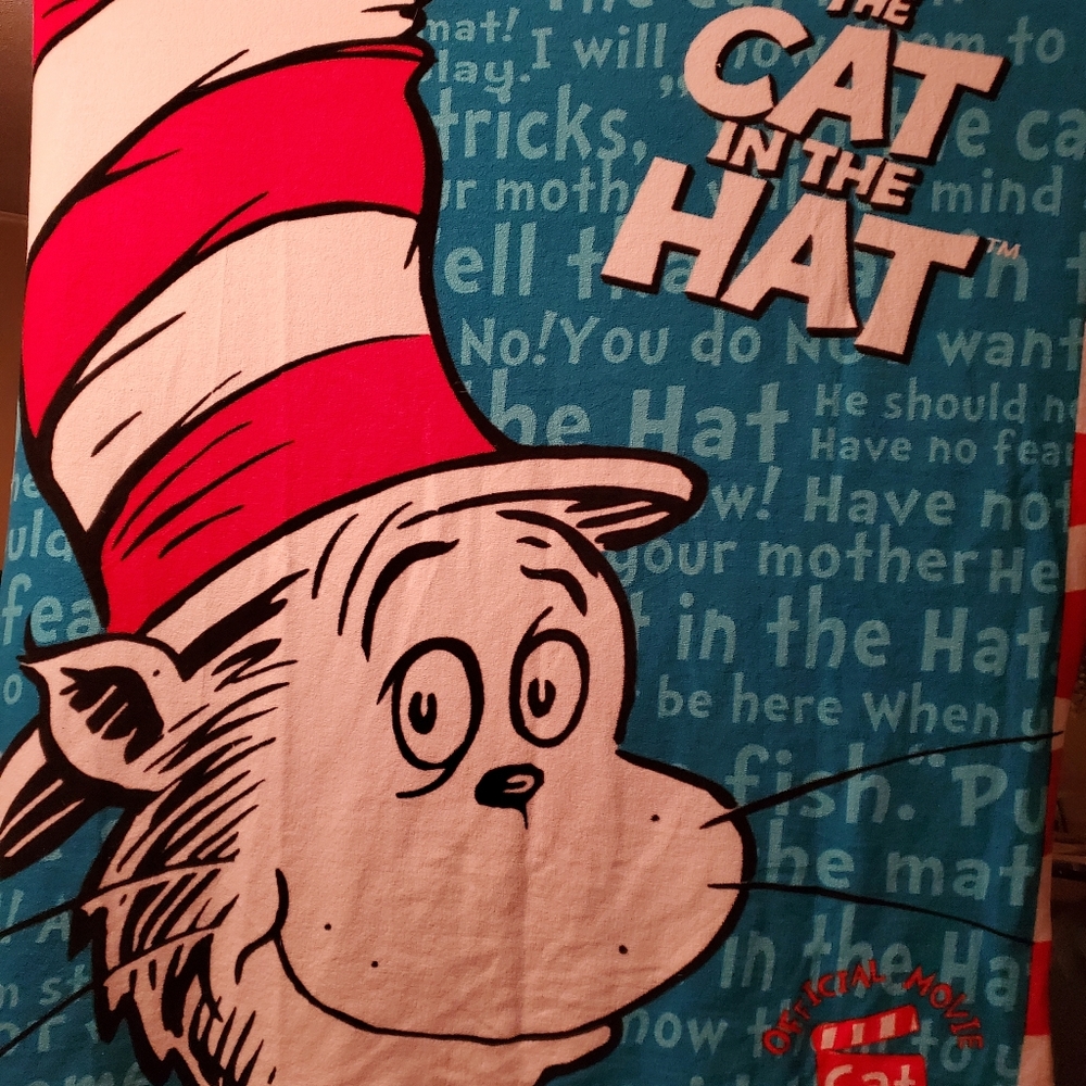 2003 The Cat In The Hat Fleece Throw